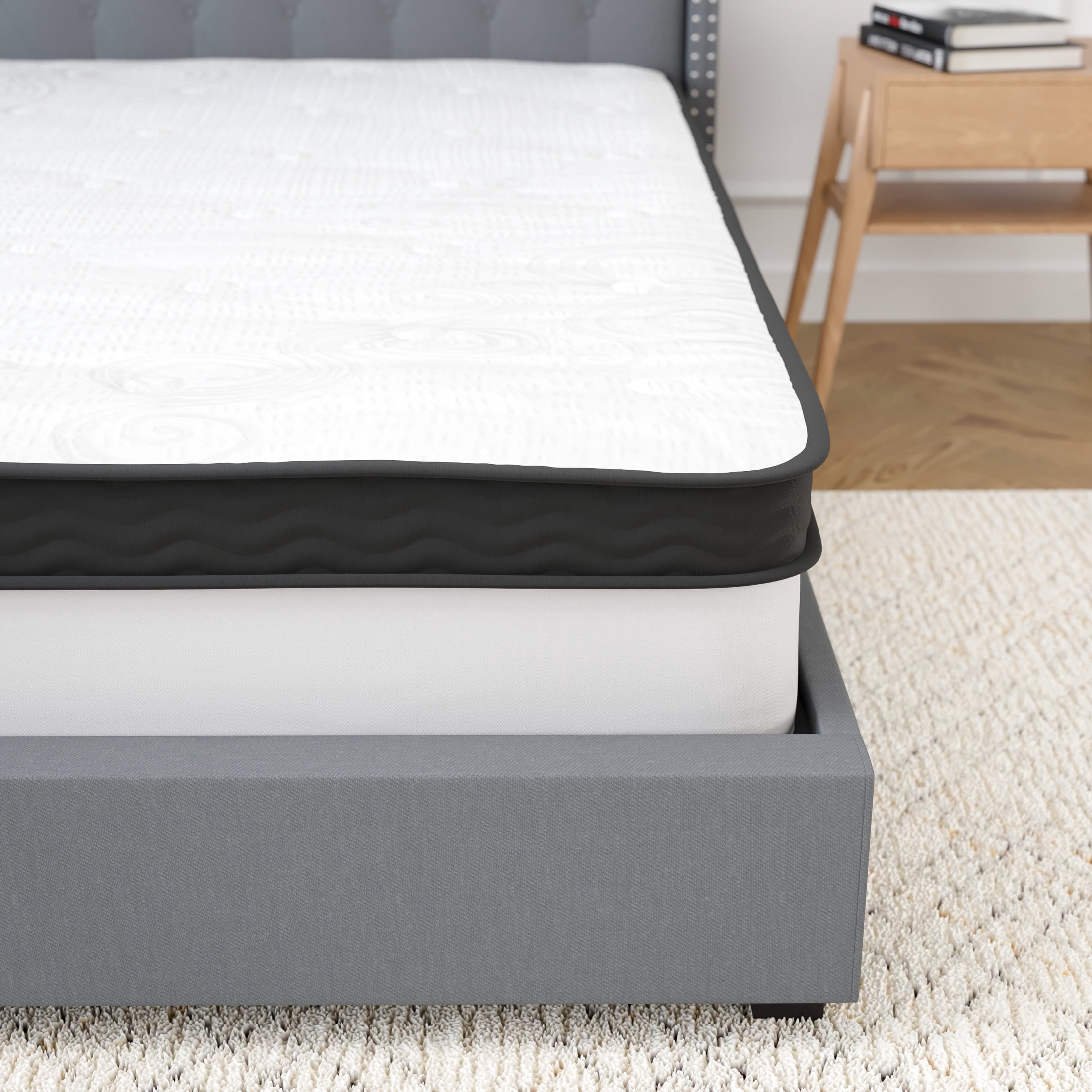 Merrick Lane 12" Hybrid Mattress Pocket Spring and Memory Foam, Full