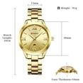 thumbnail image 6 of Watch for Women Analog Quartz Watch Fashion Simple Wristwatch Stainless Steel Watch Band Ladies Watch Waterproof Luminous Pointer, 6 of 7
