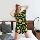 thumbnail image 5 of Fotbe Avocado Toast Conjunto de Pijama Estampado para Mujer, 2 Piezas, Ropa de Dormir con Camiseta de Manga Corta y Shorts Suaves-Large, 5 of 6