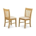 thumbnail image 2 of East West Furniture Avon 5-piece Wood Kitchen Table and Chair Set in Oak, 2 of 2