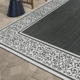 thumbnail image 5 of Solterra Portico Indoor/ Outdoor Polypropylene Black Flat Weave Area Rug, 9x13, 5 of 8