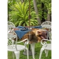 thumbnail image 4 of Outdoor Tablecloth with Umbrella Hole Zipper Farm Yaks Round Tablecloth 60" Waterproof Outside Table Cloth Farmhouse Barn Funny Animals Butterfly Patio Table Cover Tablecloths for Picnic Party, 4 of 8