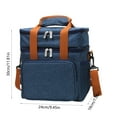 thumbnail image 3 of Kitchen Storage & Organization Outdoor Handbag Large Capacity Waterproof Double-layer Insulated Bag Insulation And Freshness Clashing Color Picnic Bag Multifunctional Outdoor Handbag, 3 of 6
