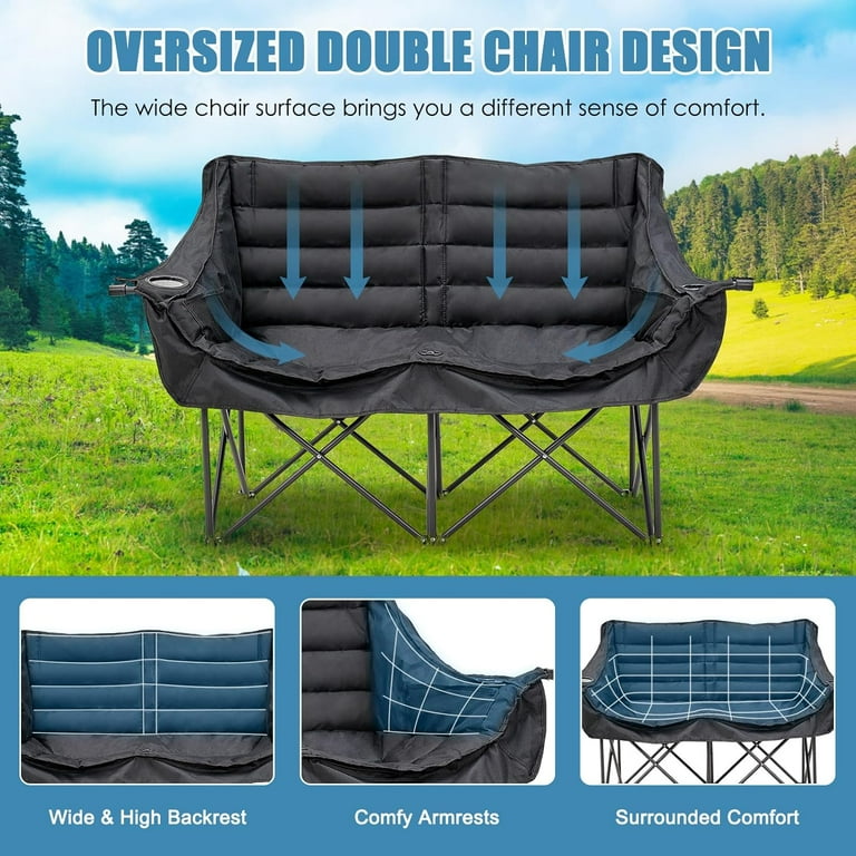 Double seat lawn chair hotsell