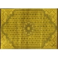 thumbnail image 1 of Ahgly Company Indoor Rectangle Persian Yellow Traditional Area Rugs, 2' x 4', 1 of 4