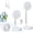 White-7200mAh, variant on Portable oscillating travel fan, battery-powered, rechargeable USB floor/table fan, with remote control, 4-speed settings, suitable for home, bedroom, office, camping