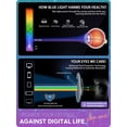 thumbnail image 3 of Gafas contra luz azul VMJFBJ para hombres y mujeres, lentes ámbar bloqueadores de luz azul para pantalla de computadora y juegos, mejoran el sueño y reducen la fatiga visual, gafas para gamers, 3 of 7
