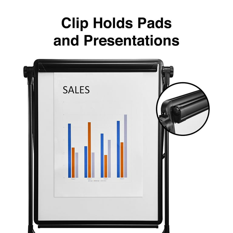  Staples Whiteboard/Flip Chart Easel, Black Frame : Office  Products