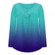 thumbnail image 5 of Pntutb Mujer Casual Camiseta Impreso Manga Larga Cuello Redondo Fruncido Pullover Blusa tops Pntutb Pntutb-915, 5 of 6