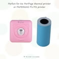 thumbnail image 5 of Graflsoa Thermal Sticker Paper for Pocket Printers, 57x30mm, Blue, 3 Rolls - Compatible with CZUR, XPrinter, and More, 5 of 5