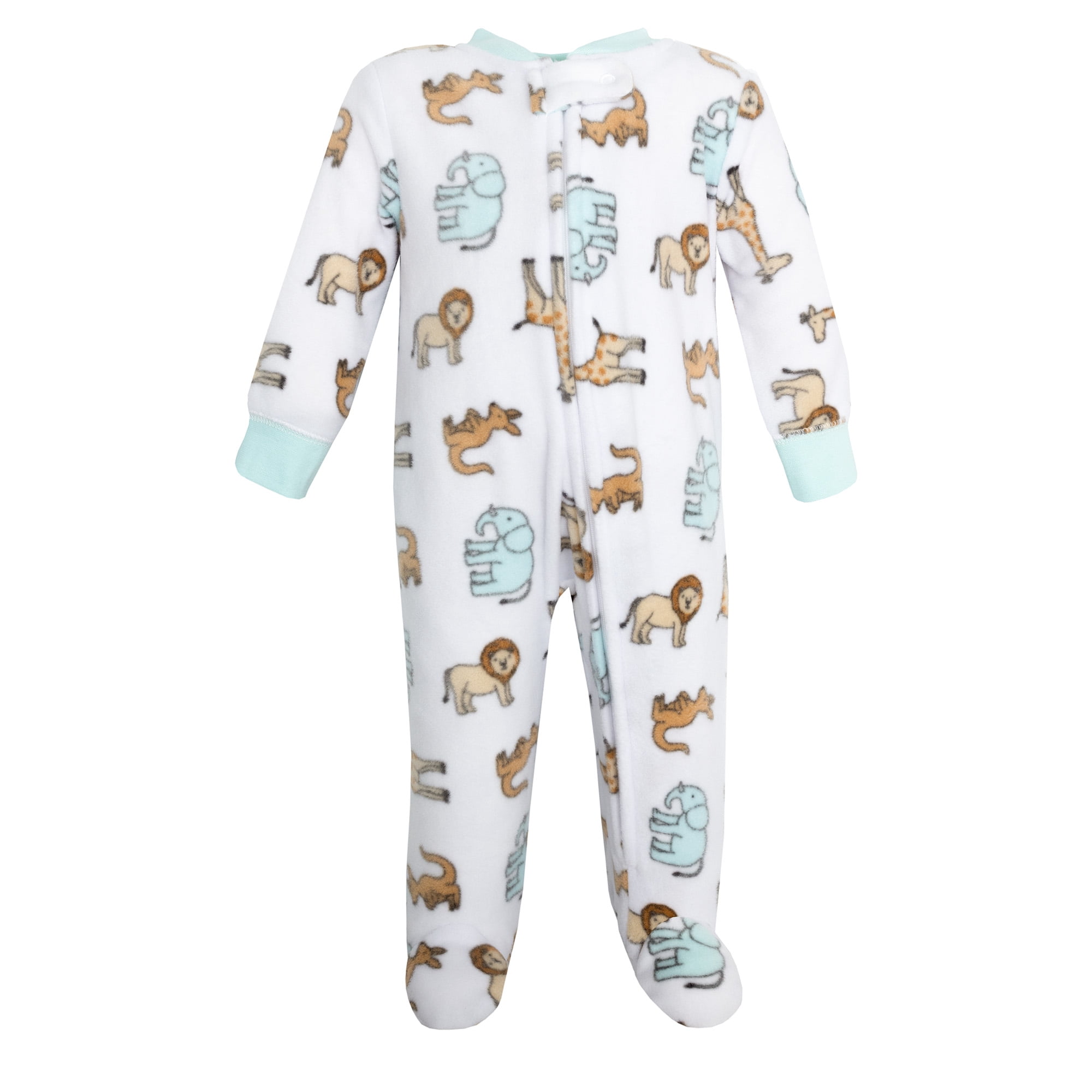 Hudson Baby Fleece Sleep and Play, Cute Safari, Preemie