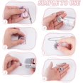 thumbnail image 5 of 1 Set 8 Sets DIY Pin Brooch Making Kit Blank Stainless Steel Oval Clear Glass Cabochons Wedding Bouquet Photo Brooch Making Kit for Photo Charm Wedding Party, 5 of 6