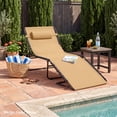 thumbnail image 3 of Best Choice Products Patio Chaise Lounge Chair, Outdoor Portable Adjustable Pool Recliner w/ Pillow - Lime Green, 3 of 10