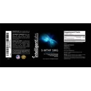 Intelligent Labs 5-MTHF L-Methylfolate 5mg (5000mcg) | Active Folate with Quatrefolic for Cellular Function Support | 60 Capsules (60-day Supply)