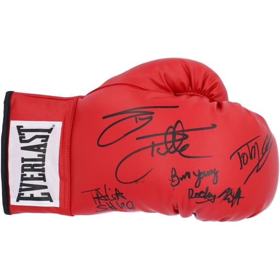 Rocky IV Cast Autographed Boxing Glove with 6 Signatures