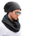 thumbnail image 5 of Gorro de lana para hombre y mujer, gorro largo holgado de algodón elástico unisex, 5 of 5