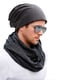 thumbnail image 5 of Gorro de lana para hombre y mujer, gorro largo holgado de algodón elástico unisex, 5 of 5