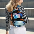 thumbnail image 6 of Naloa Abstract Cubist Printer Canvas Backpack for Men Women Rucksack Casual Travel Daypack College Tote Satchel Bookbag for Teens-Medium, 6 of 7