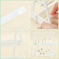 thumbnail image 6 of 52 Holes Earring Organizer Holder Rack with Mini Hangers Earring Holder Stand Ear Studs Organizer Storage Acrylic Jewelry Hanger Rack, 6 of 7