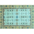 thumbnail image 1 of Ahgly Company Indoor Rectangle Abstract Light Blue Modern Area Rugs, 5' x 8', 1 of 4