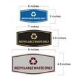 thumbnail image 2 of Fancy Recyclable Waste Only Sign (White) - Small, 2 of 5