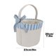 thumbnail image 3 of Bolsa de tela para cesta de Pascua – Bolsa de regalo de huevos de Pascua reutilizable y mona, cesta decorativa ligera para Navidad, 1 pack, 3 of 7