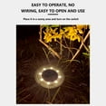 thumbnail image 4 of TUOBARR Solar Ground Lights Outdoor, 8 LED Solar Powered Disk Lights Outdoor Garden Lighting For Yard Patio Walkway, 4 of 5