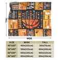 thumbnail image 5 of Basketball Blanket Ultra Soft for All Seasons 80x60, 5 of 6