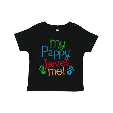 

Inktastic My Pappy Loves Me Gift Toddler Boy or Toddler Girl T-Shirt