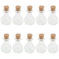 10 PCS Perfume Bottle Stopper Cordyceps Bottle Wishing Bottle Mini Vials Cork Cork Stopper Bottles Stopper Glass Bottle