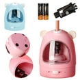 thumbnail image 3 of PENGXIANG TENWIN Cute Student Electric Pencil Sharpener Cartoon Automatic Pencil With Strong Helical Blade For Student, Teacher, Painter, Designer （Pink）, 3 of 5