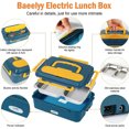 thumbnail image 2 of Heating lunch box 3-in-1 isothermal food box heating bowl 1.2L isothermal electric 220V 25x18x8cm(LxWxH), 2 of 6