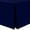 Blue, variant on Ultimate Textile Shantung - Majestic 4 ft. Fitted Tablecloth (24"W x 48"L x 42"H) Purple