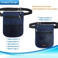thumbnail image 3 of Nurse Fanny Pack, Nurse Pouch for Women Men, Utility Nurse Tool Belt Nurses Bag Organizer (Blue), 3 of 7