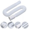TUMALL Flexible Bathroom Waste Pipe Rustproof White Pipe 32mm Diameter