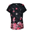 thumbnail image 2 of Kayannuo Print Nursing Uniforms Scrub for Women Clearance Ladies Short Sleeve V-neck Pocket Workwear, 2 of 6