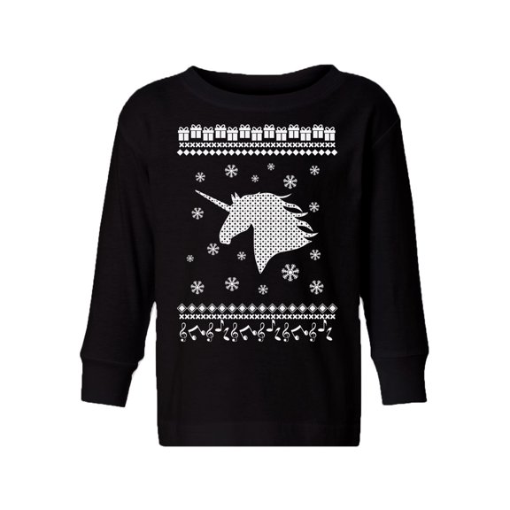 Awkward Styles Xmas Long Sleeve Shirt for Girls Boys White Christmas Unicorn Shirt