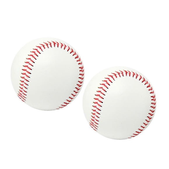 2Pcs Training Baseball for Practice White Outdoor Sports Baseball Ball