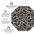 thumbnail image 3 of Honeii Hand Drawn Snake print Leather Coaster Set of 4, ideal for safeguarding your furniture from drinks spills and effortless cleanup-Octagon, 3 of 6