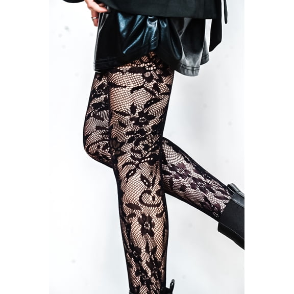 Chantily Floral Tights