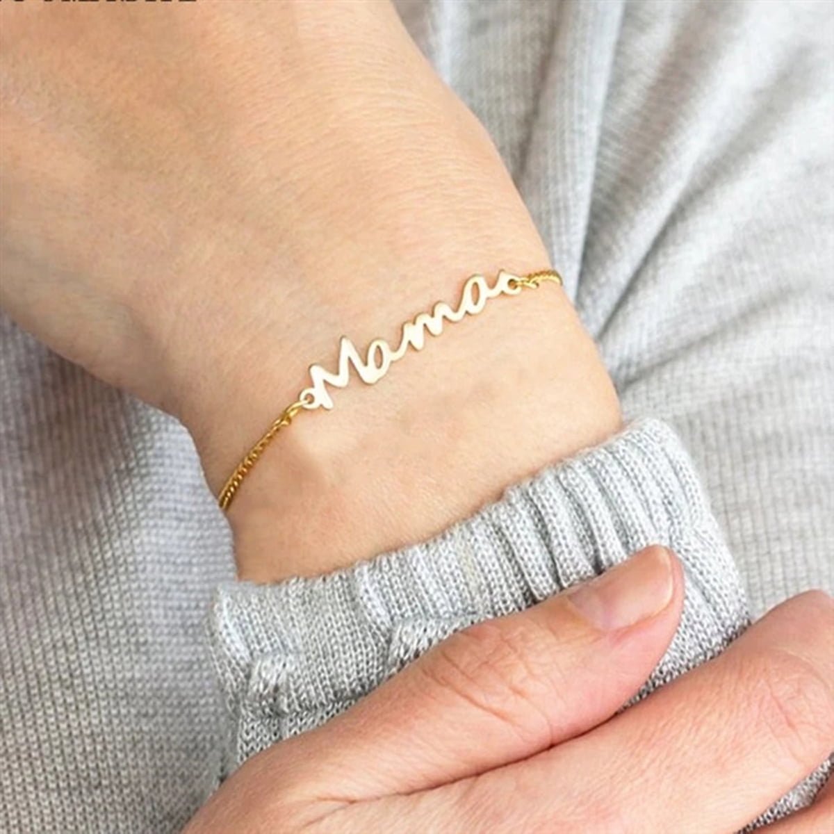 Personalised Name Hand Chain Ring Bracelet – Trendyz