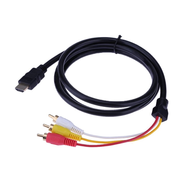 Cable AV 1 5 M HD Compatible Con A 3RCA Cable Audio Chapado en Oro para Decodificador TV