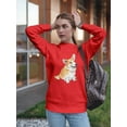 thumbnail image 2 of Corgi Dog Women Sweatshirt, Female 4X-Large, 2 of 4