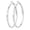 Silver-70mm, variant on YOUNGYUE Silver Plated CZ Hoop Earrings for Women, Hypoallergenic Rhinestone Earrings, Jewelry Gifts,25-70mm