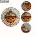 thumbnail image 6 of 2D Flat, Metal Pumpkin Wind Spinner - Halloween, Thanksgiving, Christmas, Easter Decorations - Wind-Powered Kinetic Motion - Durable Iron Construction - Easy Hang Chains for IndoorOutdoor Garden, 6 of 10