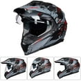 thumbnail image 5 of ILM Off Road Motorcycle Dual Sport Helmet Full Face Sun Visor Dirt Bike ATV Motocross Casco DOT Certified (XXL, Grey Red), 5 of 7