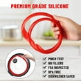 thumbnail image 4 of Mocoosy 3PCS Silicone Sealing Ring 8 Qt for Instant Pot Sealing ring 8 Quart, InstaPot Gasket 8qt, Replacement Rubber Seals, Food-Grade Silicone Insta Pot Accessories for Instant Pot IP-DUO80 IP-LUX 8, 4 of 6