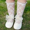 thumbnail image 2 of Calcetines de encaje hasta la rodilla para niña, medias de tubo, malla de encaje de princesa, moda de verano, nuevo estilo, 2 of 4