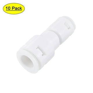 Uxcell 3/8 x 1/4 Push to Connect Tee Fittings T Shape Reducing Water Line  Fitting, White