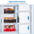 thumbnail image 7 of Huisuilinss Commercial Refrigerator, 2.1 Cu.Ft Fridge Display Case with Led Lighting, Air-Cooling, Rear Sliding Door, 3-Tier Countertop/Floor Refrigerator for Bakery,Restaurant, 7 of 7